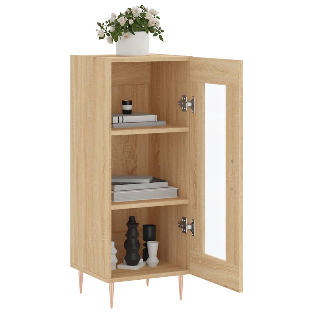 Servanta, stejar sonoma, 34,5x34x90 cm, lemn compozit — imaginea 4