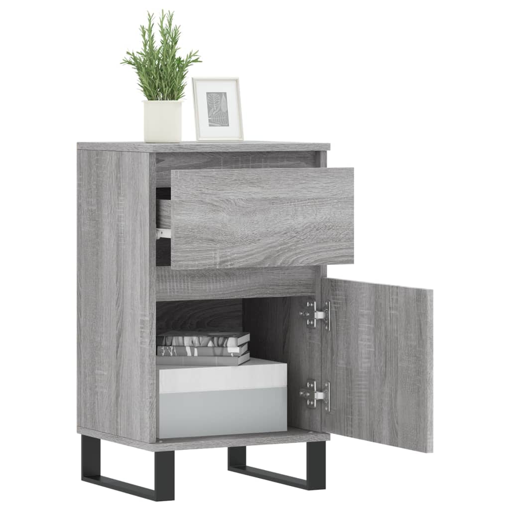 Servanta, gri sonoma, 40x35x70 cm, lemn prelucrat — imaginea 4