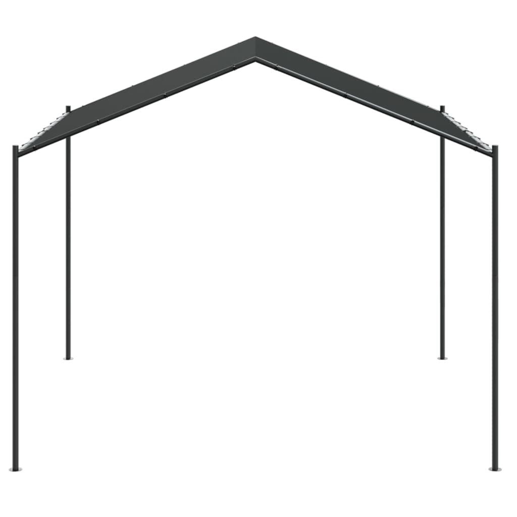 Cort pavilion, antracit, 3x3 m, otel si material textil — imaginea 4