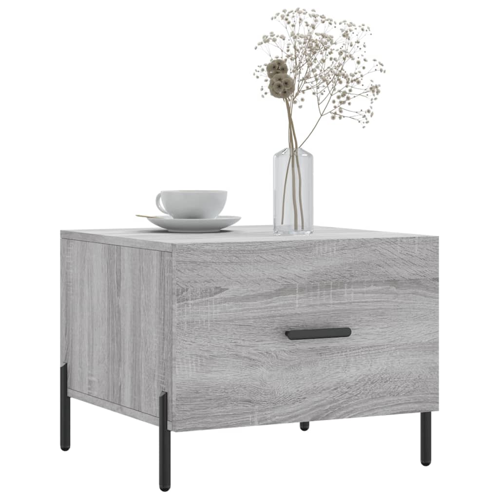 Masuta de cafea, gri sonoma, 50x50x40 cm, lemn prelucrat — imaginea 3
