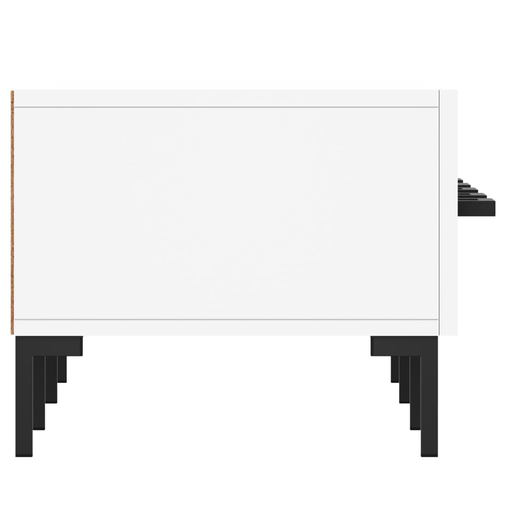 Comoda TV, alb, 150x36x30 cm, lemn prelucrat — imaginea 7