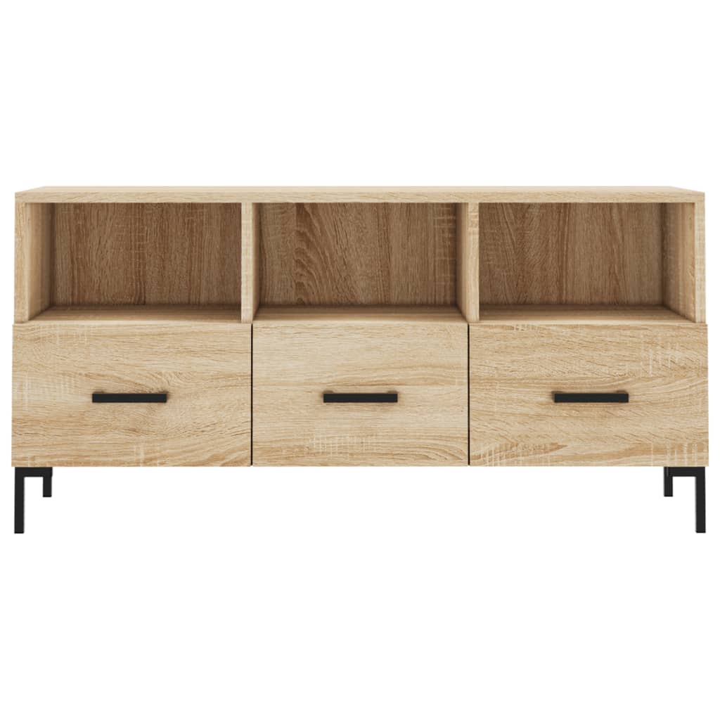 Dulap TV stejar sonoma, 102x36x50 cm, lemn prelucrat — imaginea 5