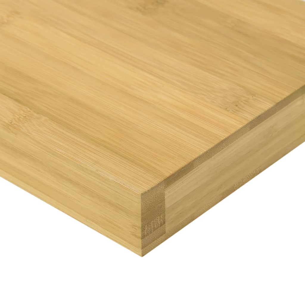Raft de perete, 100x20x4 cm, bambus — imaginea 3