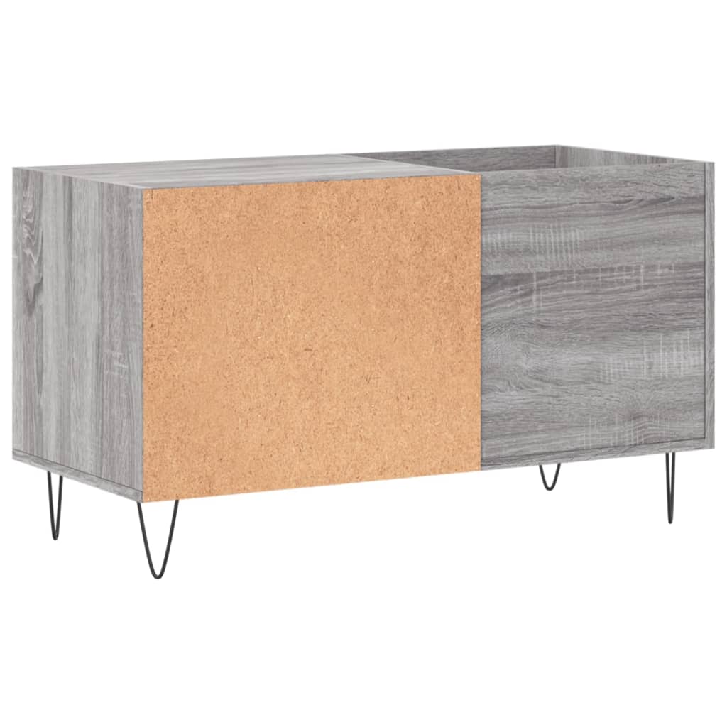 Dulap pentru discuri gri sonoma 85x38x48 cm lemn prelucrat — imaginea 6