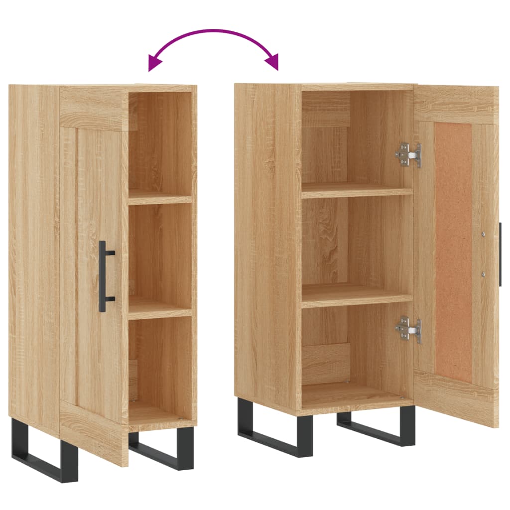 Servanta, stejar sonoma, 34,5x34x90 cm, lemn compozit — imaginea 9