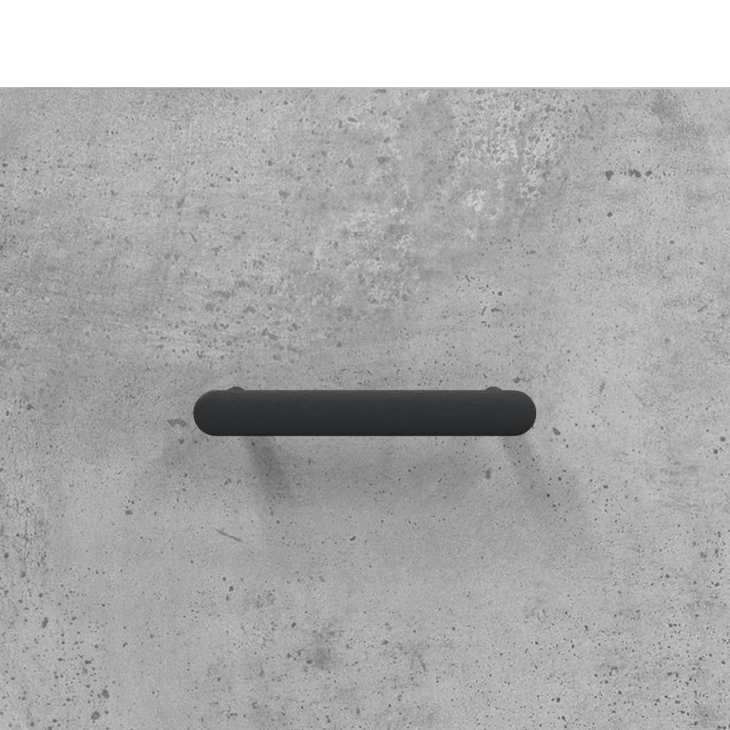 Servanta, gri beton, 34,5x34x90 cm, lemn compozit — imaginea 9