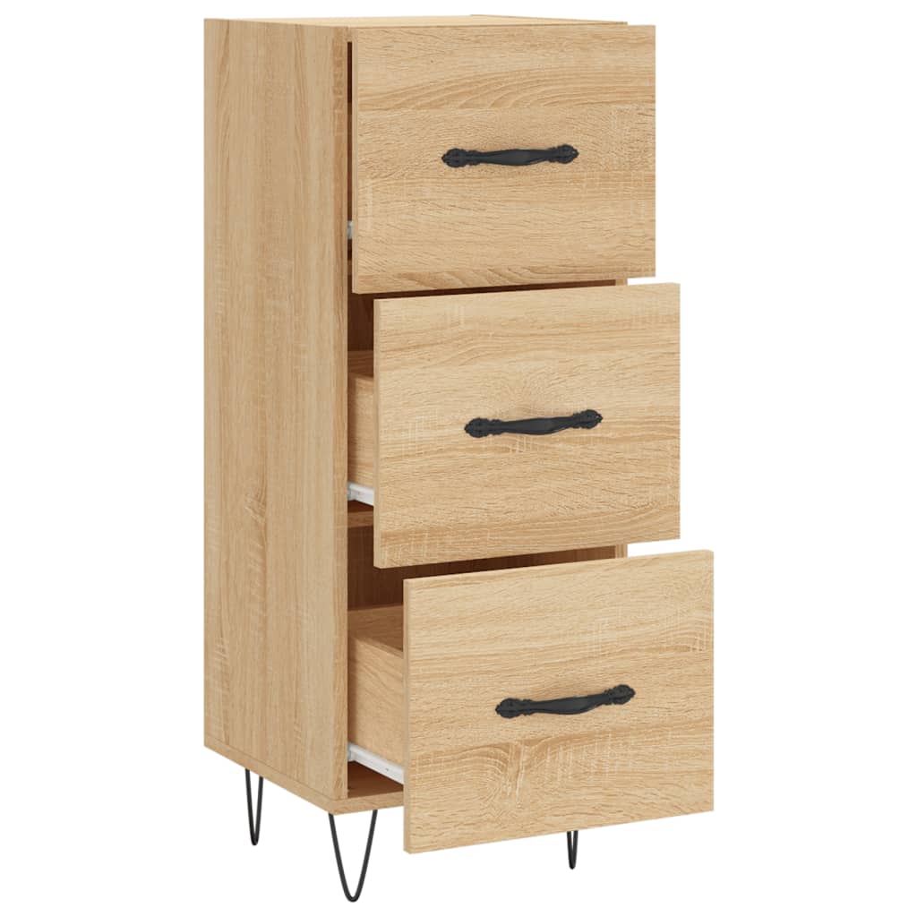 Servanta, stejar sonoma, 34,5x34x90 cm, lemn compozit — imaginea 5