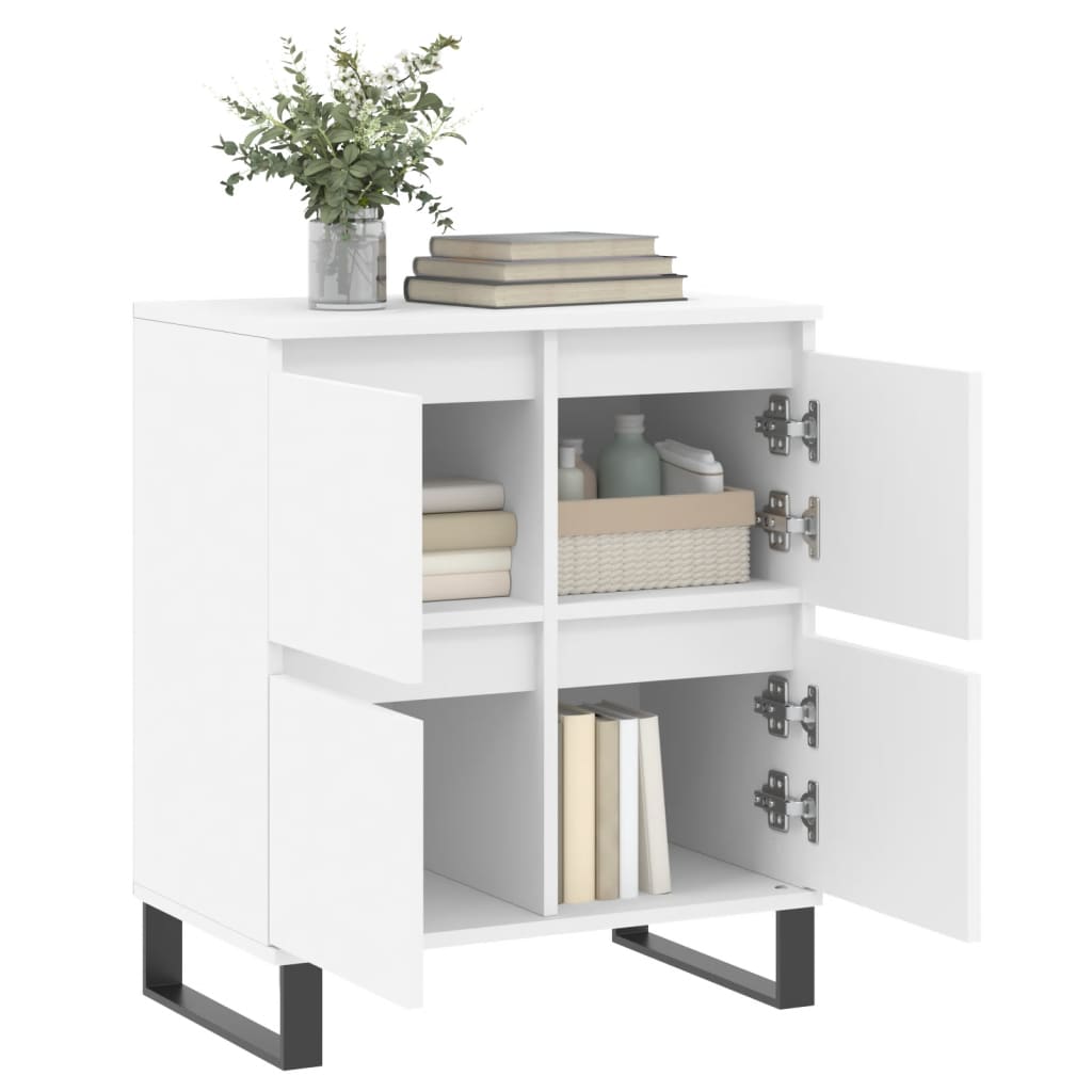 Servanta, alb, 60x35x70 cm, lemn prelucrat — imaginea 4