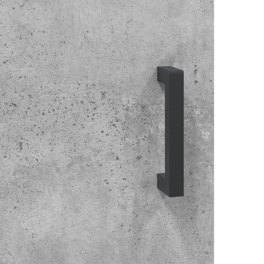 Servanta, gri beton, 69,5x34x90 cm, lemn compozit — imaginea 10