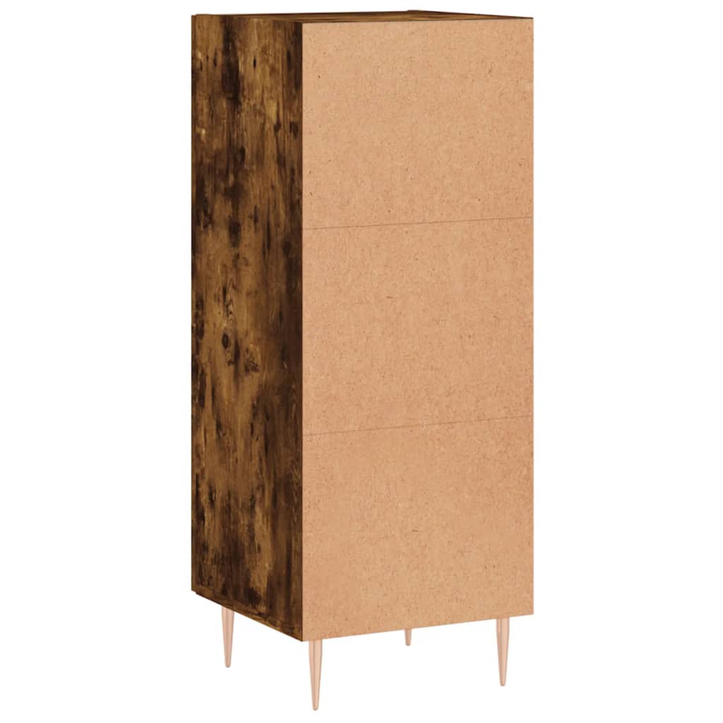 Servanta, stejar fumuriu, 34,5x34x90 cm, lemn compozit — imaginea 8