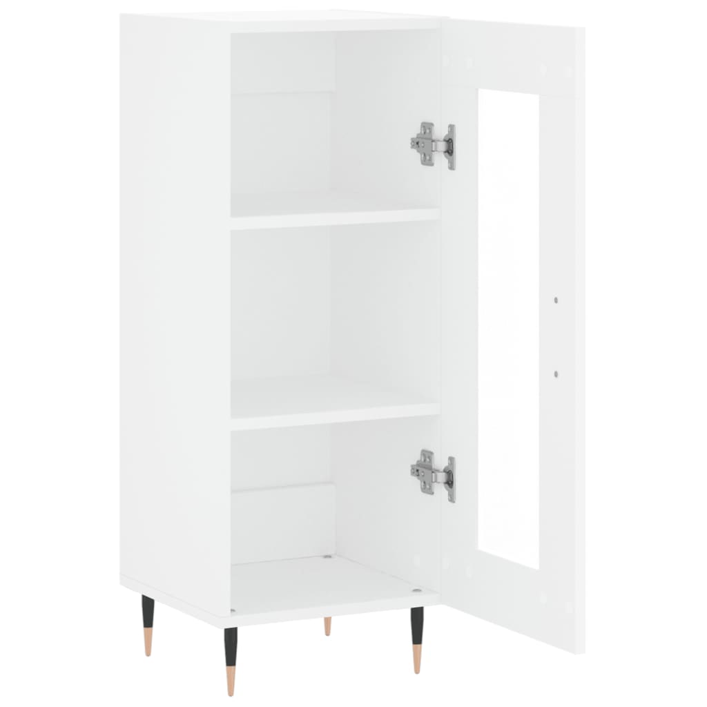 Servanta, alb, 34,5x34x90 cm, lemn compozit — imaginea 6