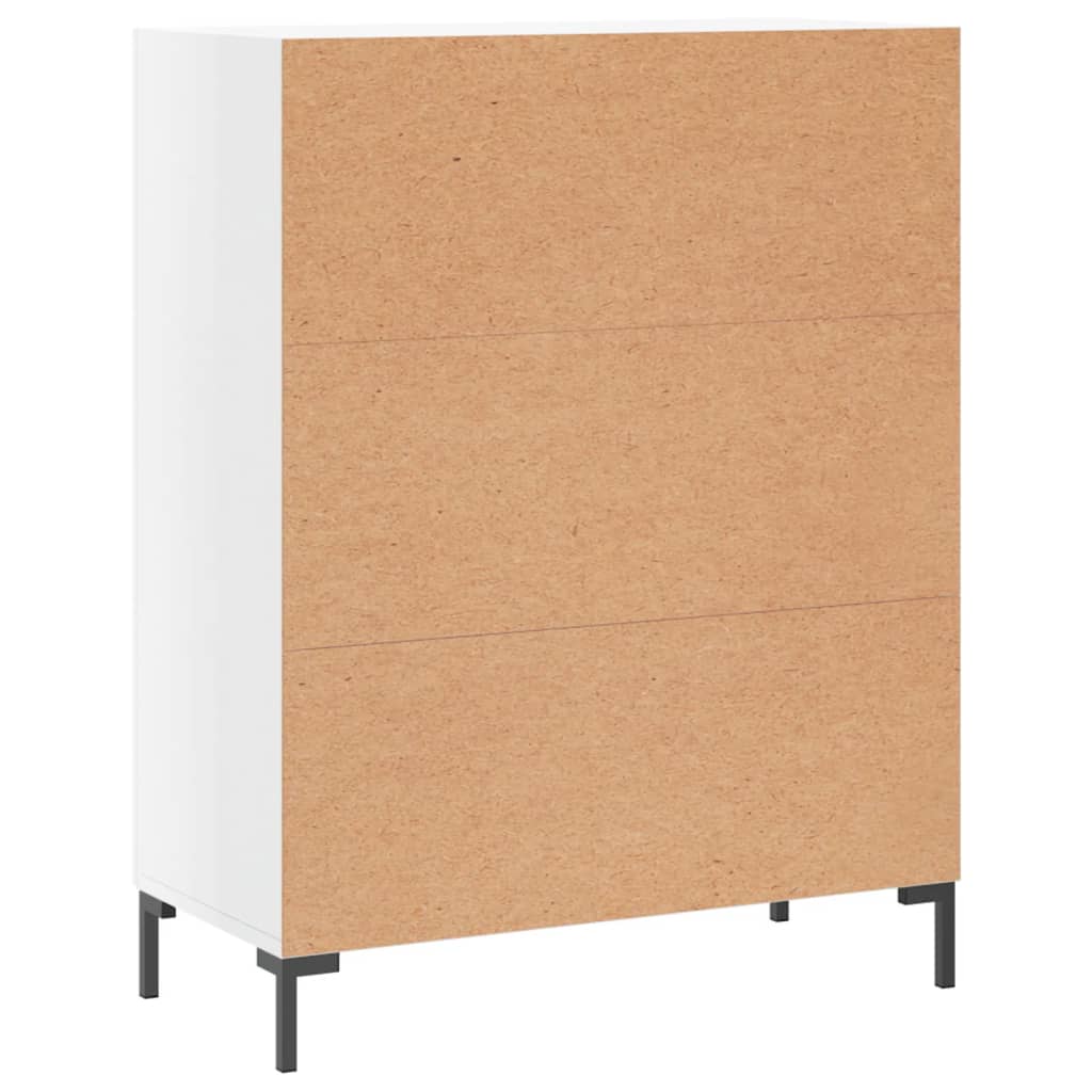 Servanta, alb extralucios, 69,5x34x90 cm, lemn compozit — imaginea 8