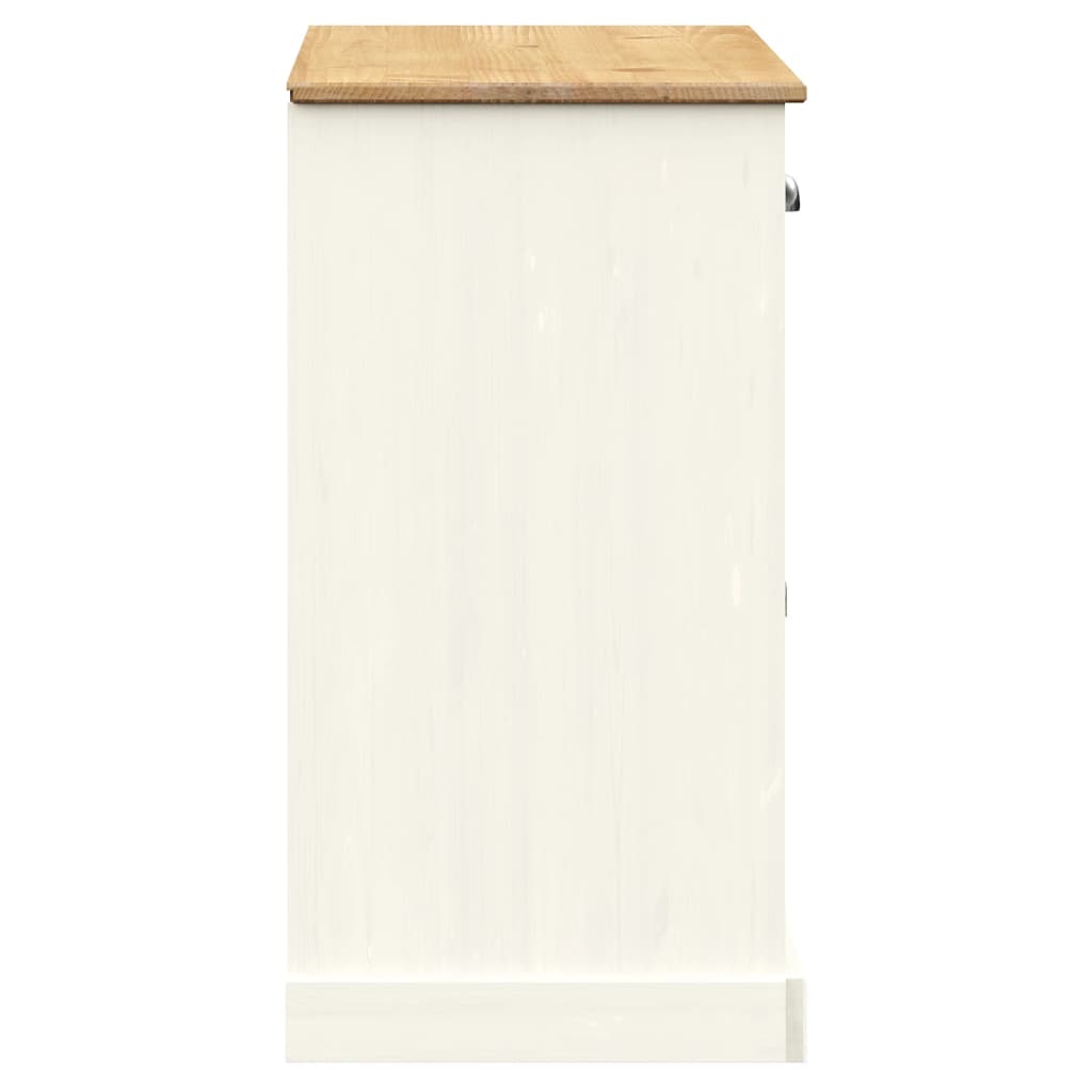 Servanta cu sertare VIGO, alb, 113x40x75 cm, lemn masiv de pin — imaginea 6