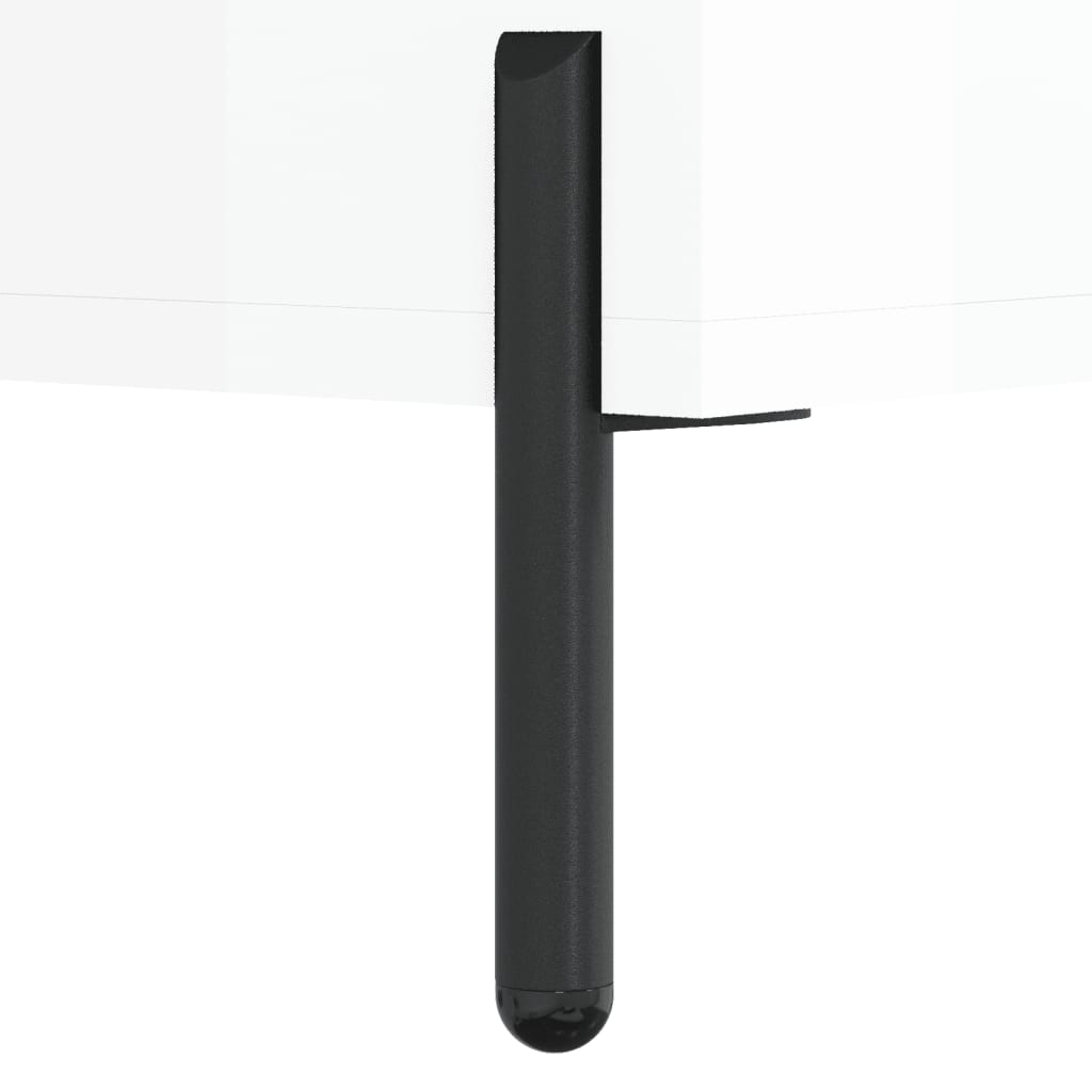 Servanta, alb extralucios, 69,5x34x90 cm, lemn compozit — imaginea 11