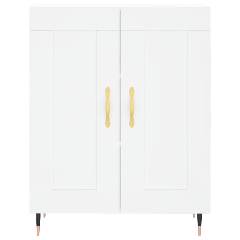 Dulap inalt, alb, 69,5x34x180 cm, lemn compozit — imaginea 8