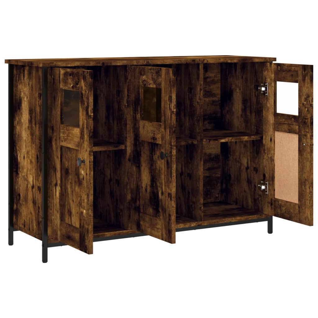 Servanta, stejar fumuriu, 100x35x70 cm, lemn prelucrat — imaginea 5