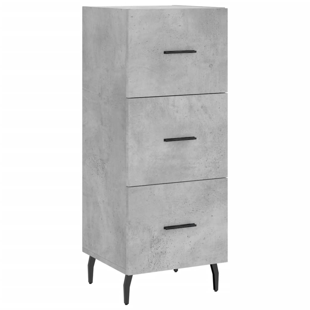 Dulap inalt, gri beton, 34,5x34x180 cm, lemn prelucrat — imaginea 5