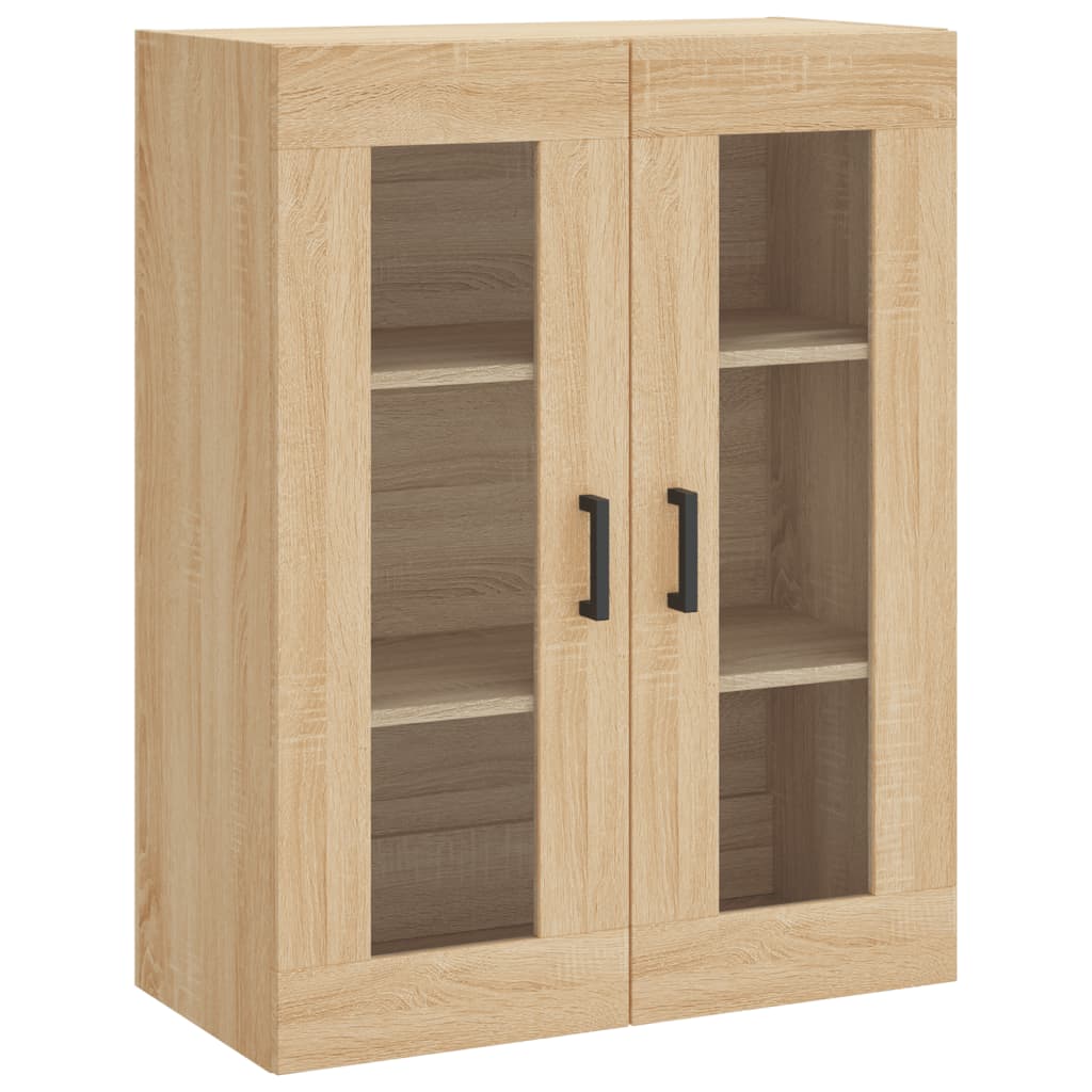 Dulap inalt, stejar sonoma, 69,5x34x180 cm, lemn compozit — imaginea 5