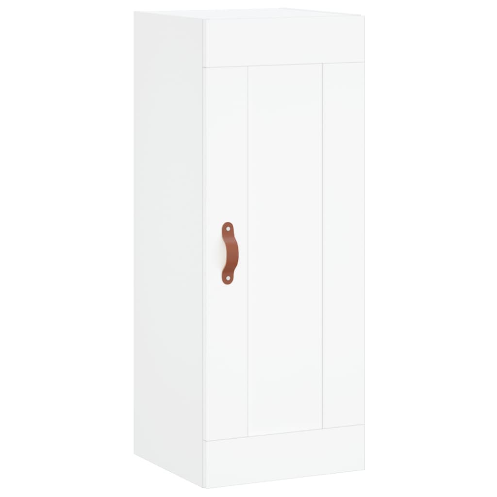 Dulap inalt, alb, 34,5x34x180 cm, lemn prelucrat — imaginea 8