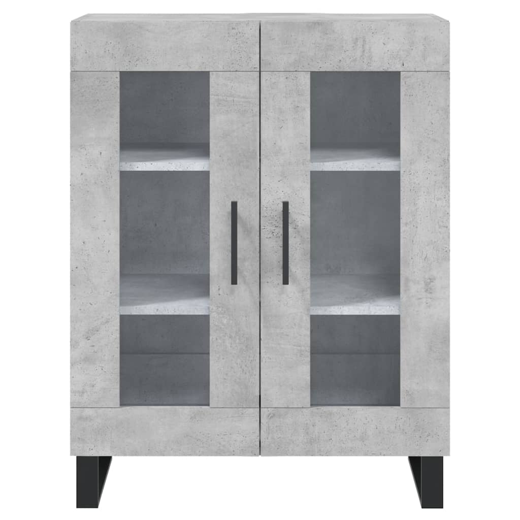 Dulap inalt, gri beton, 69,5x34x180, lemn compozit — imaginea 8