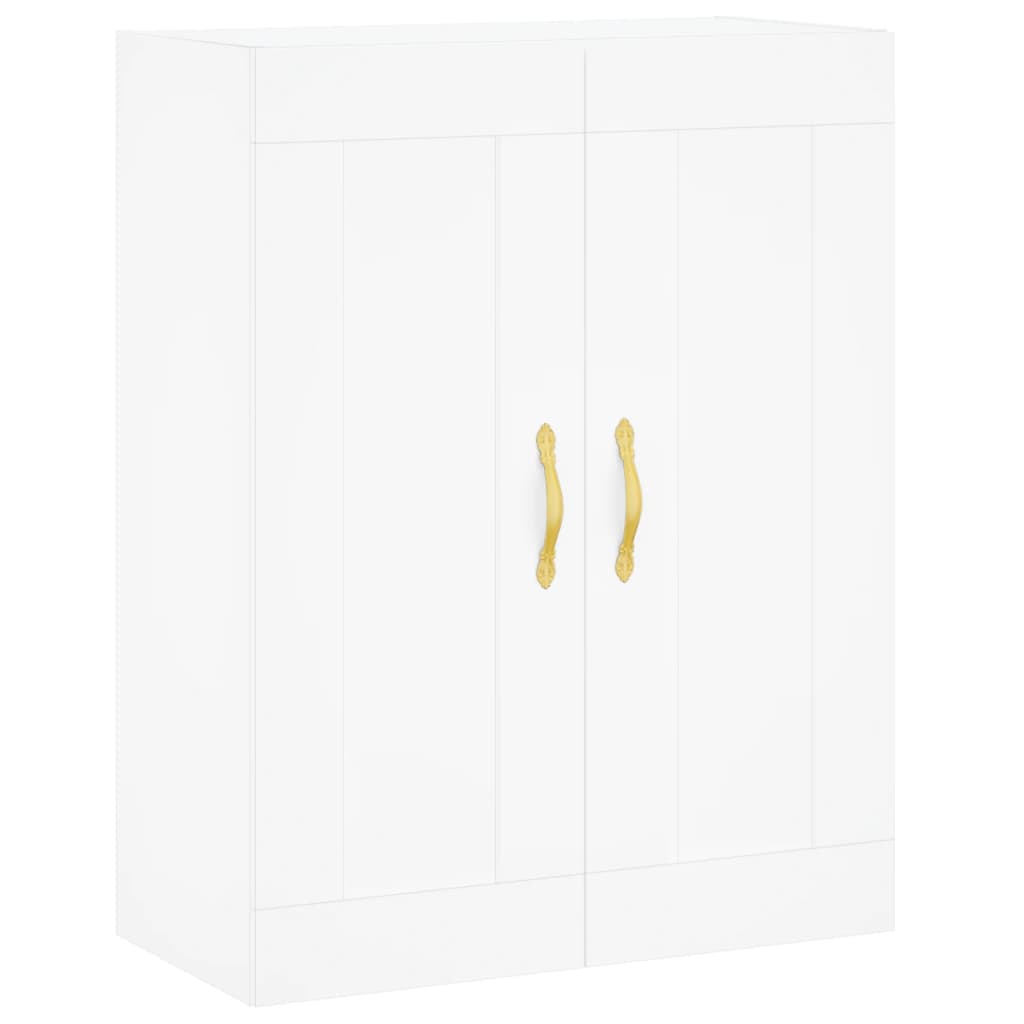 Dulap inalt, alb, 69,5x34x180 cm, lemn compozit — imaginea 5