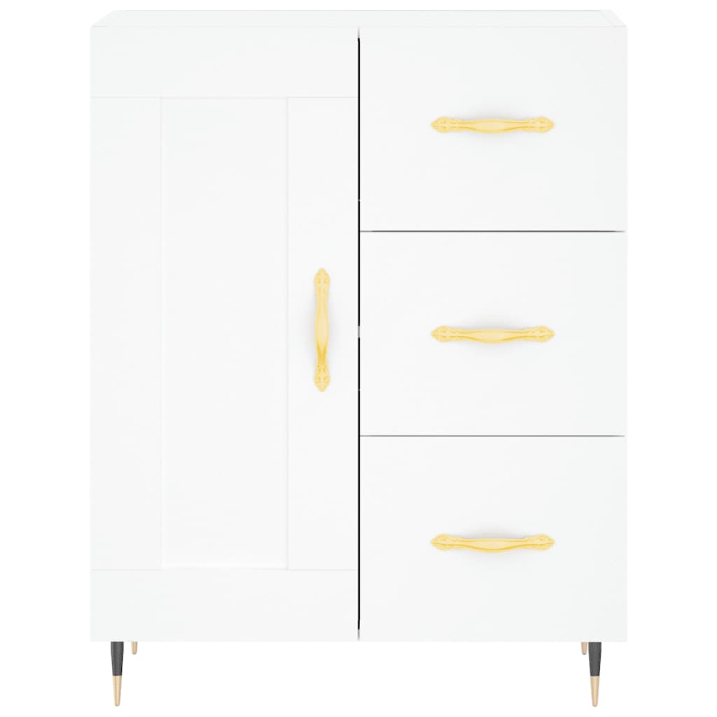 Dulap inalt, alb, 69,5x34x180 cm, lemn compozit — imaginea 8