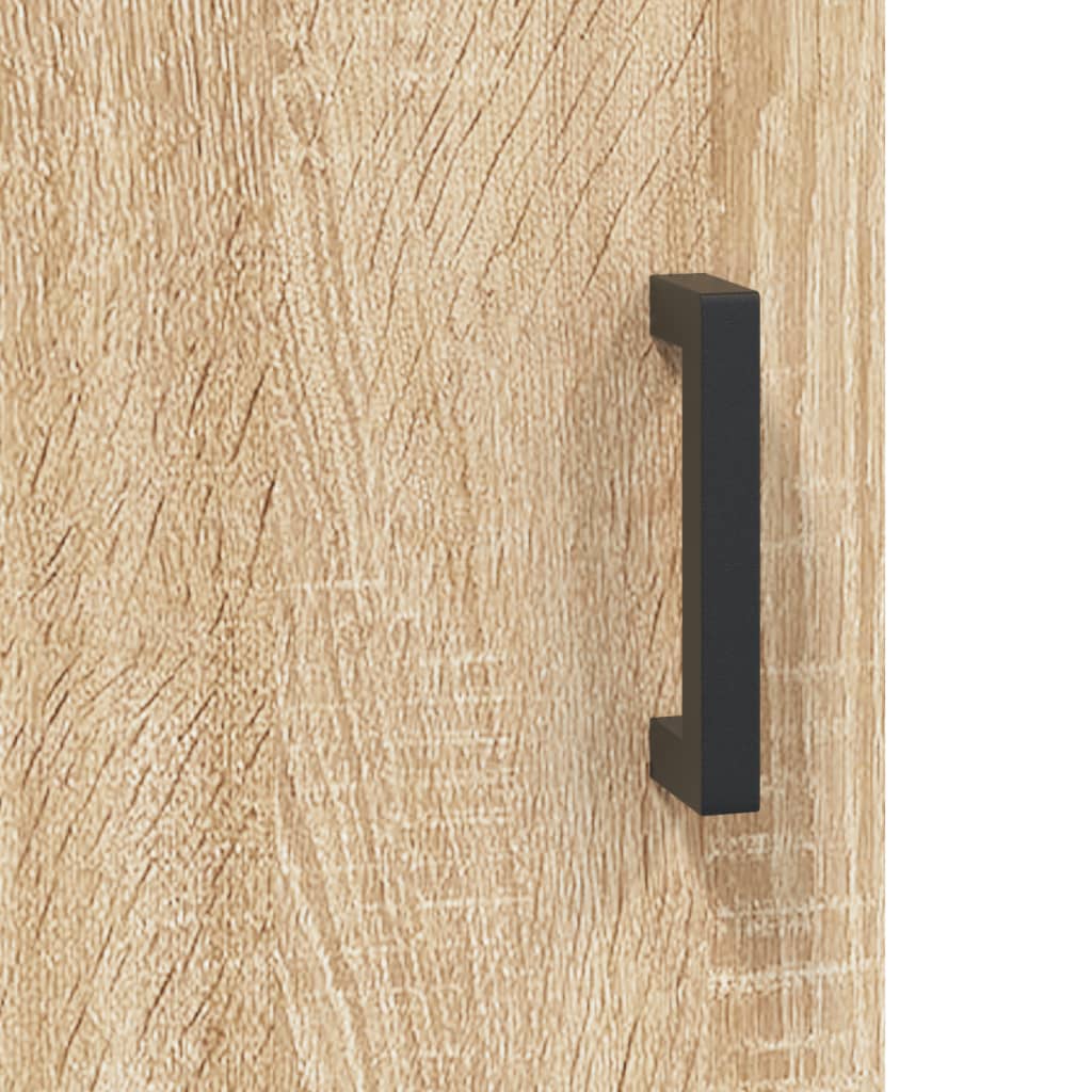 Dulap inalt, stejar sonoma, 69,5x34x180 cm, lemn compozit — imaginea 9
