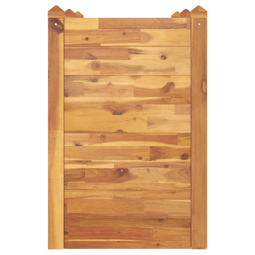 Pat inaltat pentru gradina, 160x60x84 cm, lemn masiv de acacia — imaginea 4