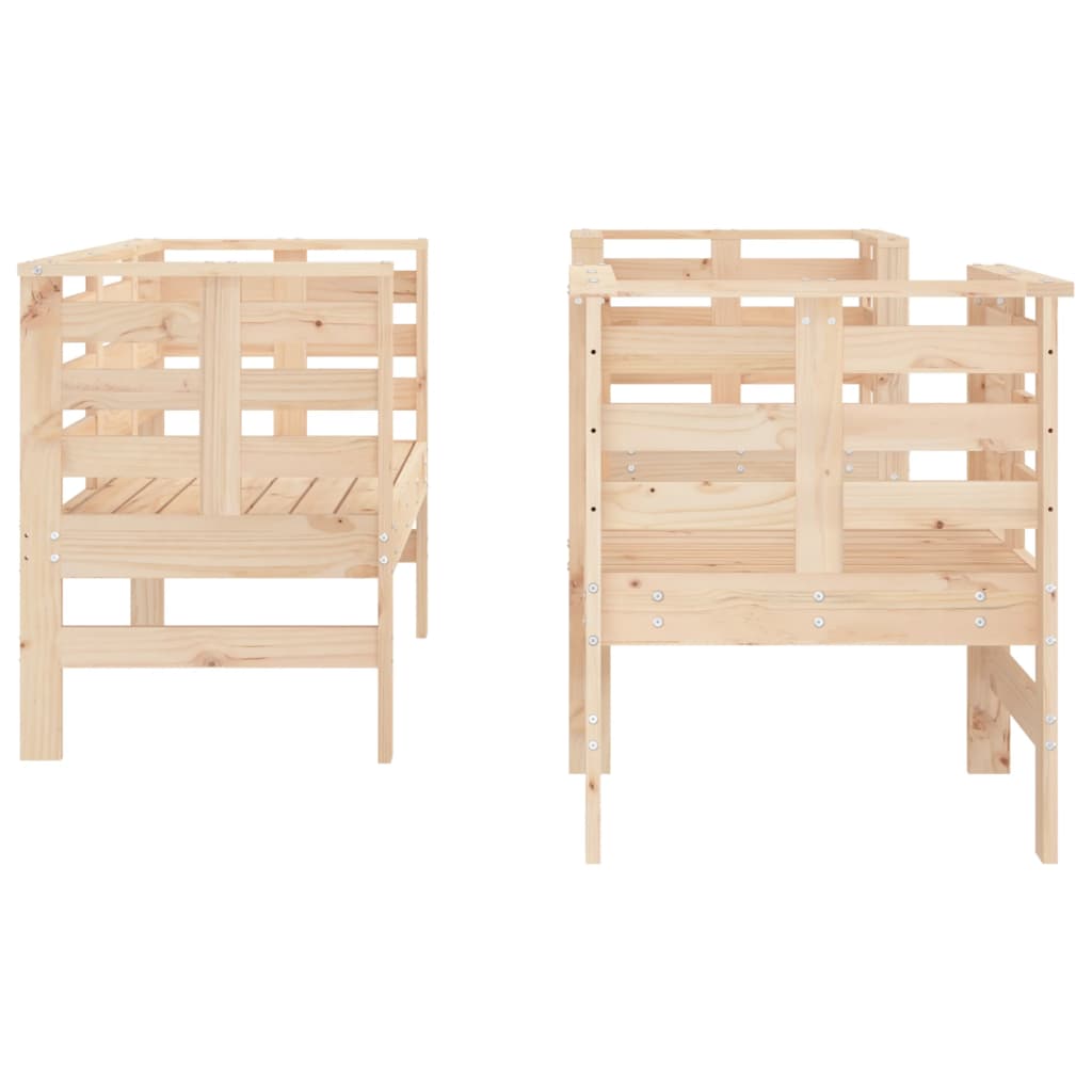 Set mobilier de gradina, 3 piese, lemn masiv de pin — imaginea 5