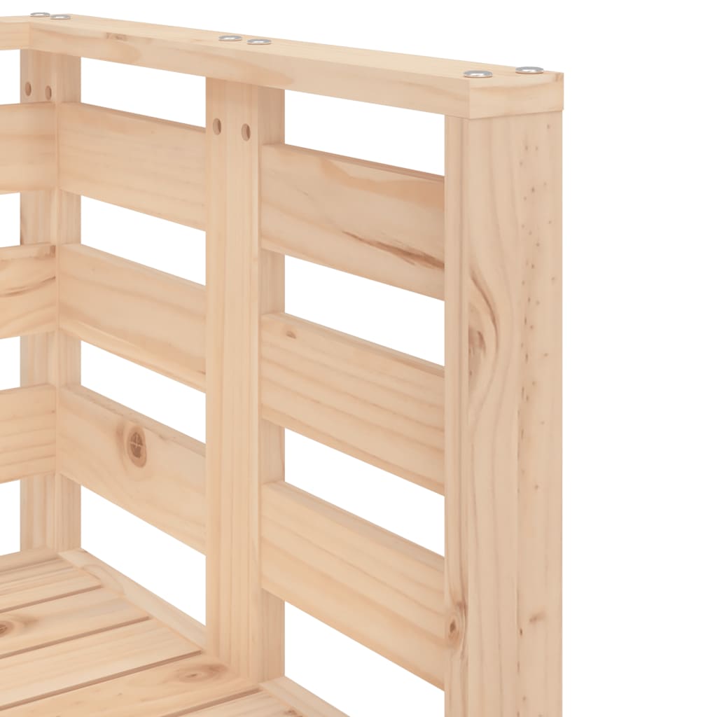 Set mobilier de gradina, 3 piese, lemn masiv de pin — imaginea 7