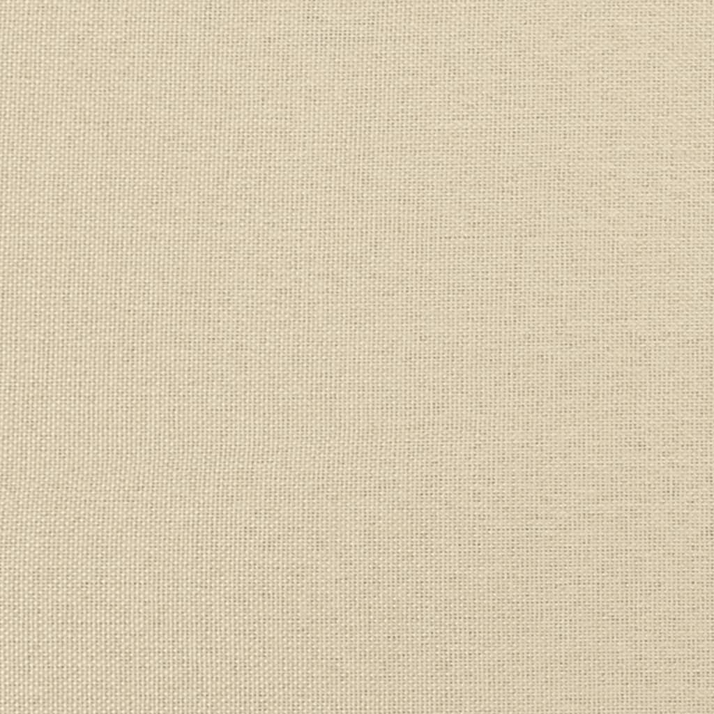 Fotoliu rabatabil cu suport pentru picioare crem material textil — imaginea 8