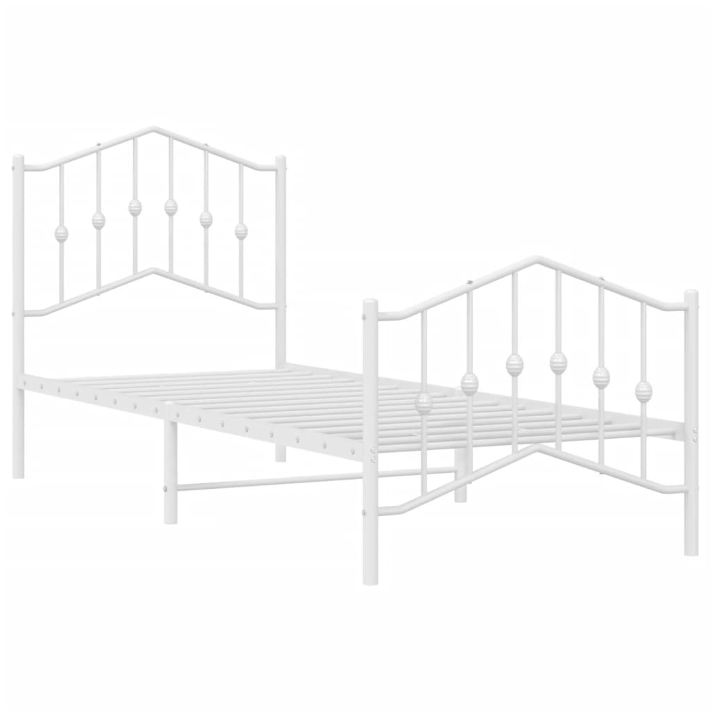 Cadru de pat metalic cu tablie de cap/picioare - 3 | YEO
