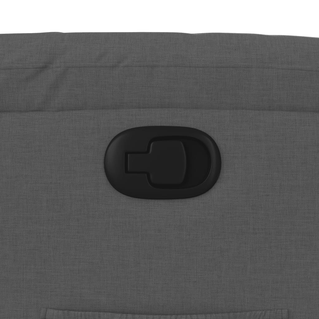 Fotoliu rabatabil, gri inchis, material textil — imaginea 20