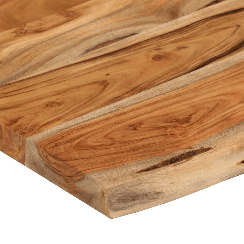 Raft perete 50x30x2,5 cm dreptunghiular lemn acacia margine vie — imaginea 7