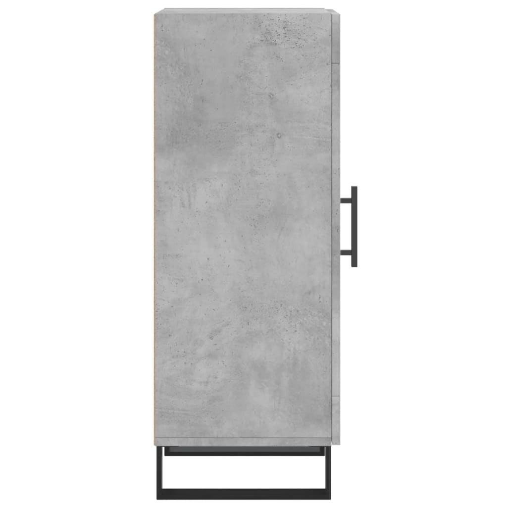 Servanta, gri beton, 34,5x34x90 cm, lemn compozit — imaginea 7