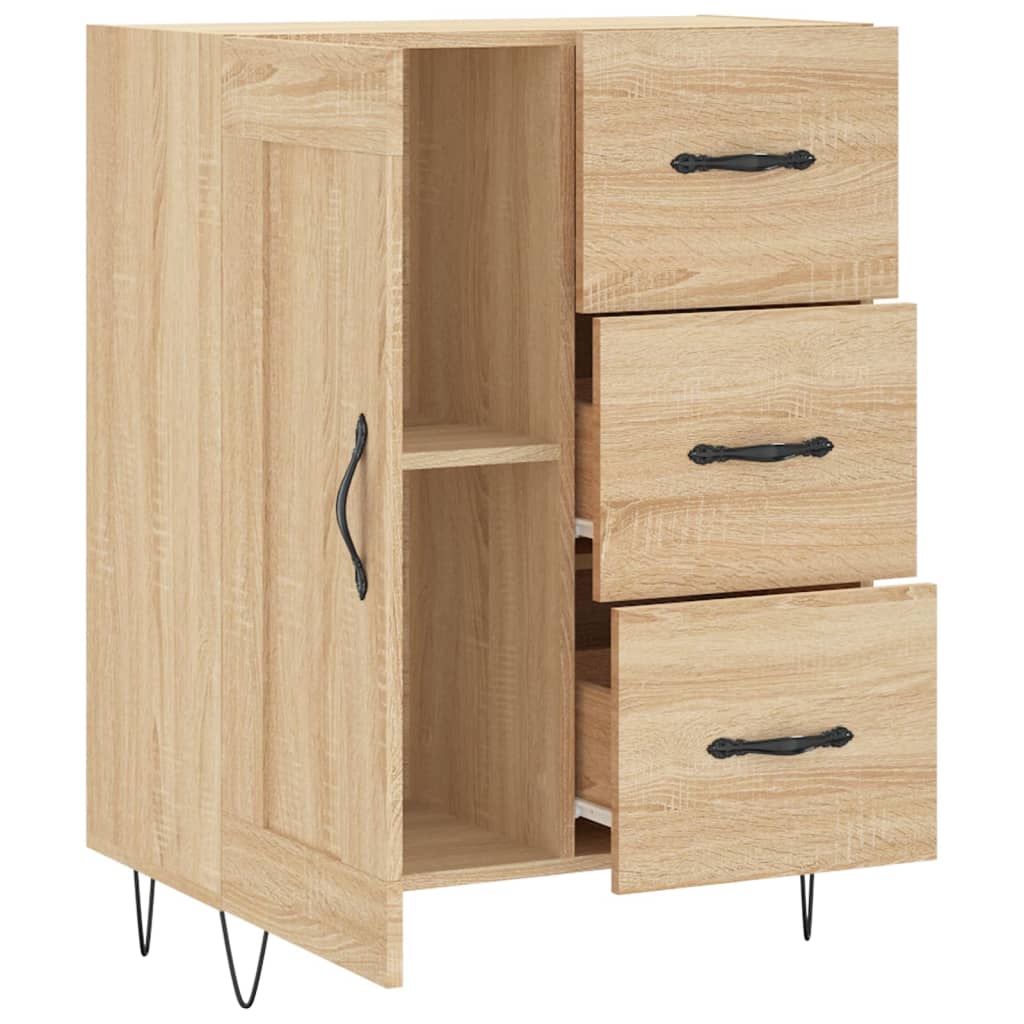 Servanta, stejar sonoma, 69,5x34x90 cm, lemn compozit — imaginea 6