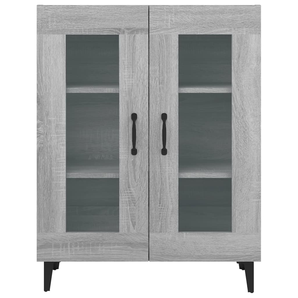 Servanta, gri sonoma, 69,5x34x90 cm, lemn compozit — imaginea 6