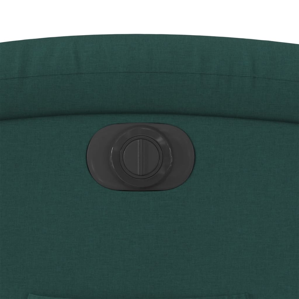 Fotoliu electric rabatabil cu ridicare, verde inchis, textil — imaginea 22