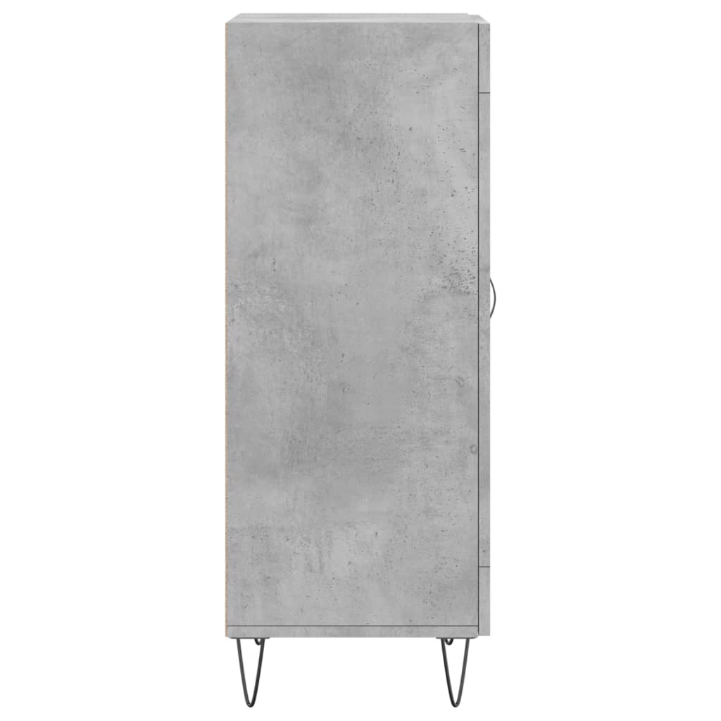Servanta, gri beton, 34,5x34x90 cm, lemn compozit — imaginea 7