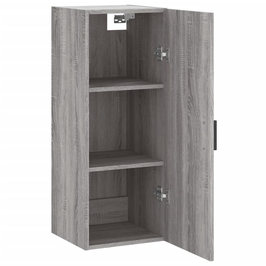 Dulap montat pe perete, gri sonoma, 34,5x34x90 cm — imaginea 6