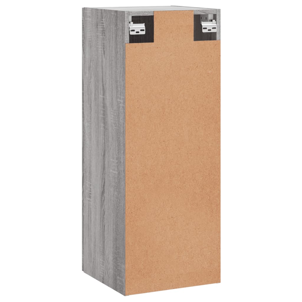 Dulap montat pe perete, gri sonoma, 34,5x34x90 cm — imaginea 9