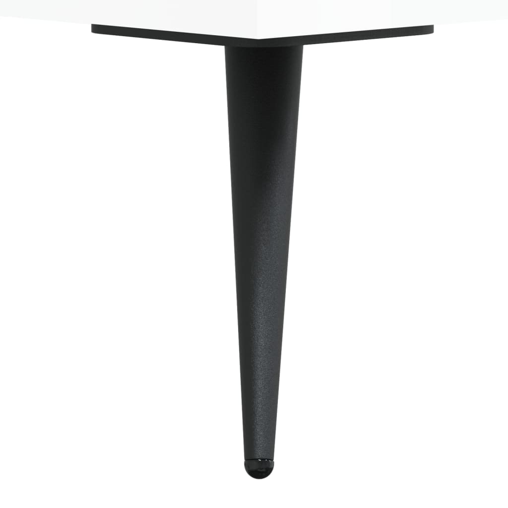 Servanta, alb extralucios, 34,5x34x90 cm, lemn compozit — imaginea 10