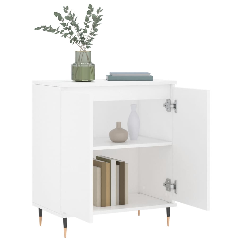 Servanta, alb, 60x35x70 cm, lemn prelucrat — imaginea 4