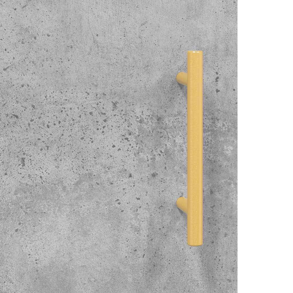 Dulap de perete, gri beton, 60x31x60 cm, lemn compozit — imaginea 9