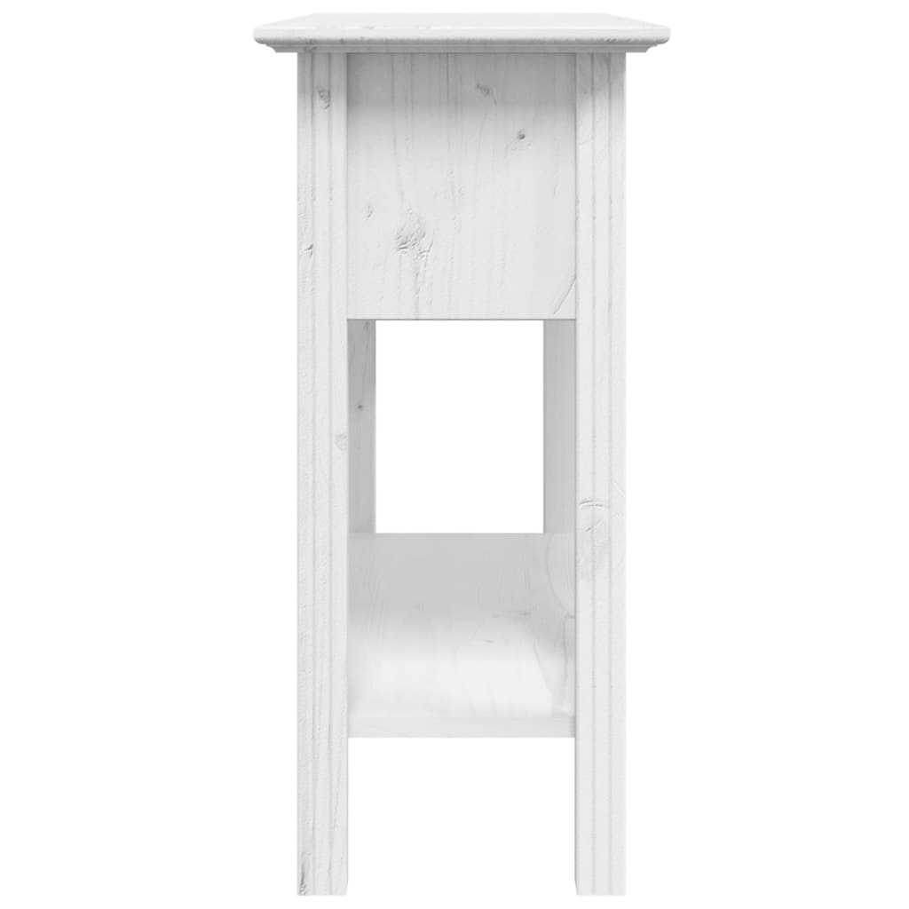Masuta consola "BODO", alb, 90x34,5x73 cm, lemn masiv de pin — imaginea 5