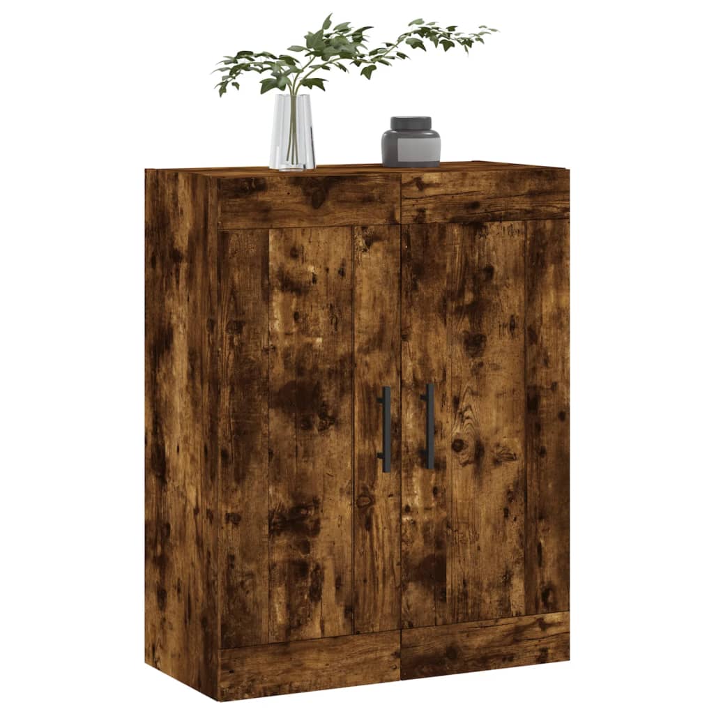 Dulap pe perete, stejar afumat, 69,5x34x90 cm, lemn prelucrat — imaginea 4