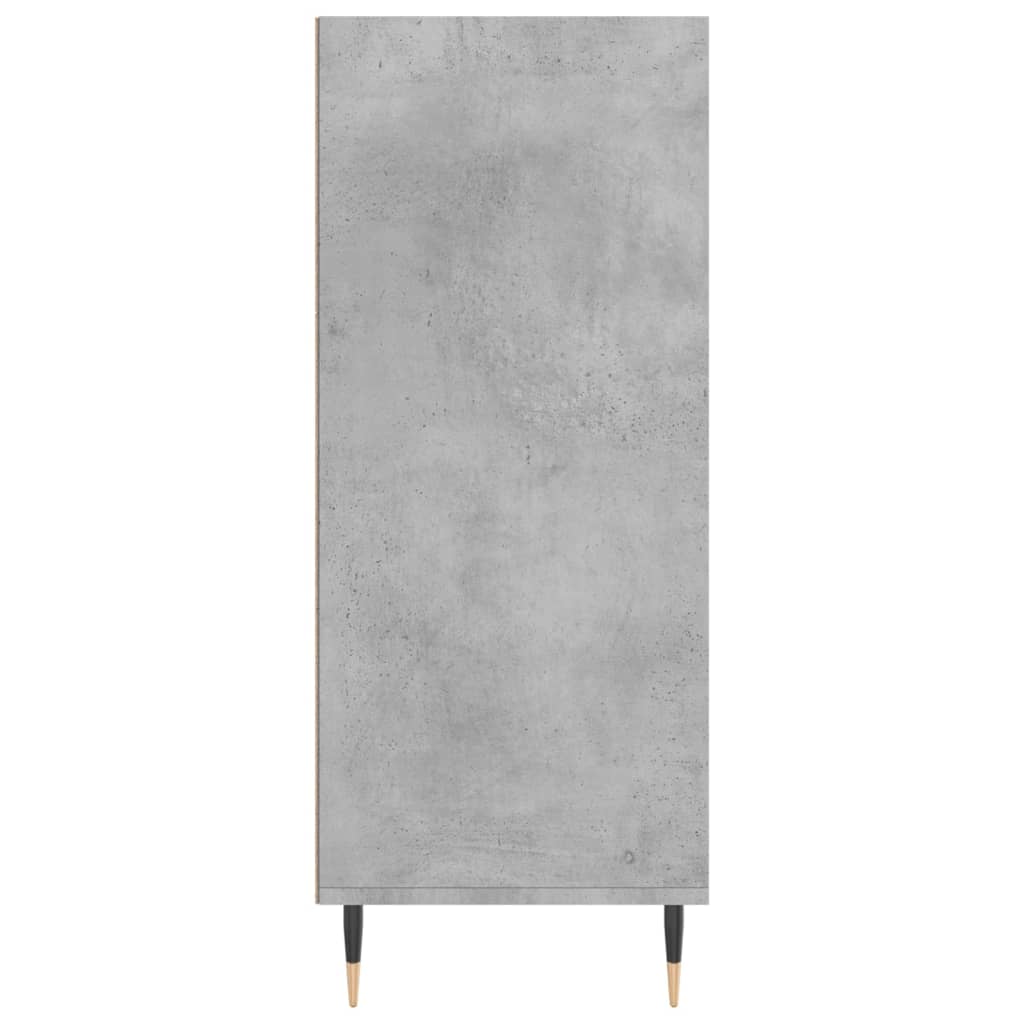 Dulap inalt, gri beton, 57x35x90 cm, lemn compozit — imaginea 5