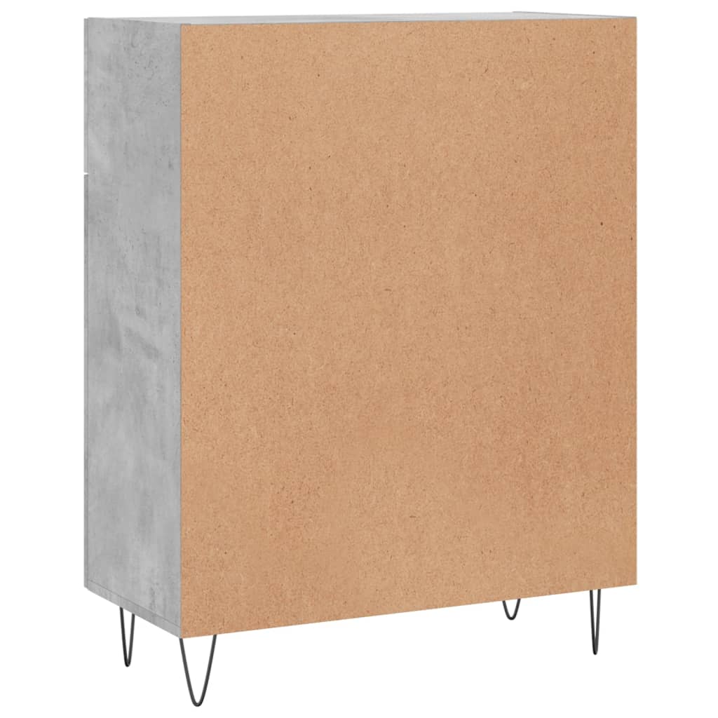 Servanta, gri beton, 69,5x34x90 cm, lemn compozit — imaginea 8