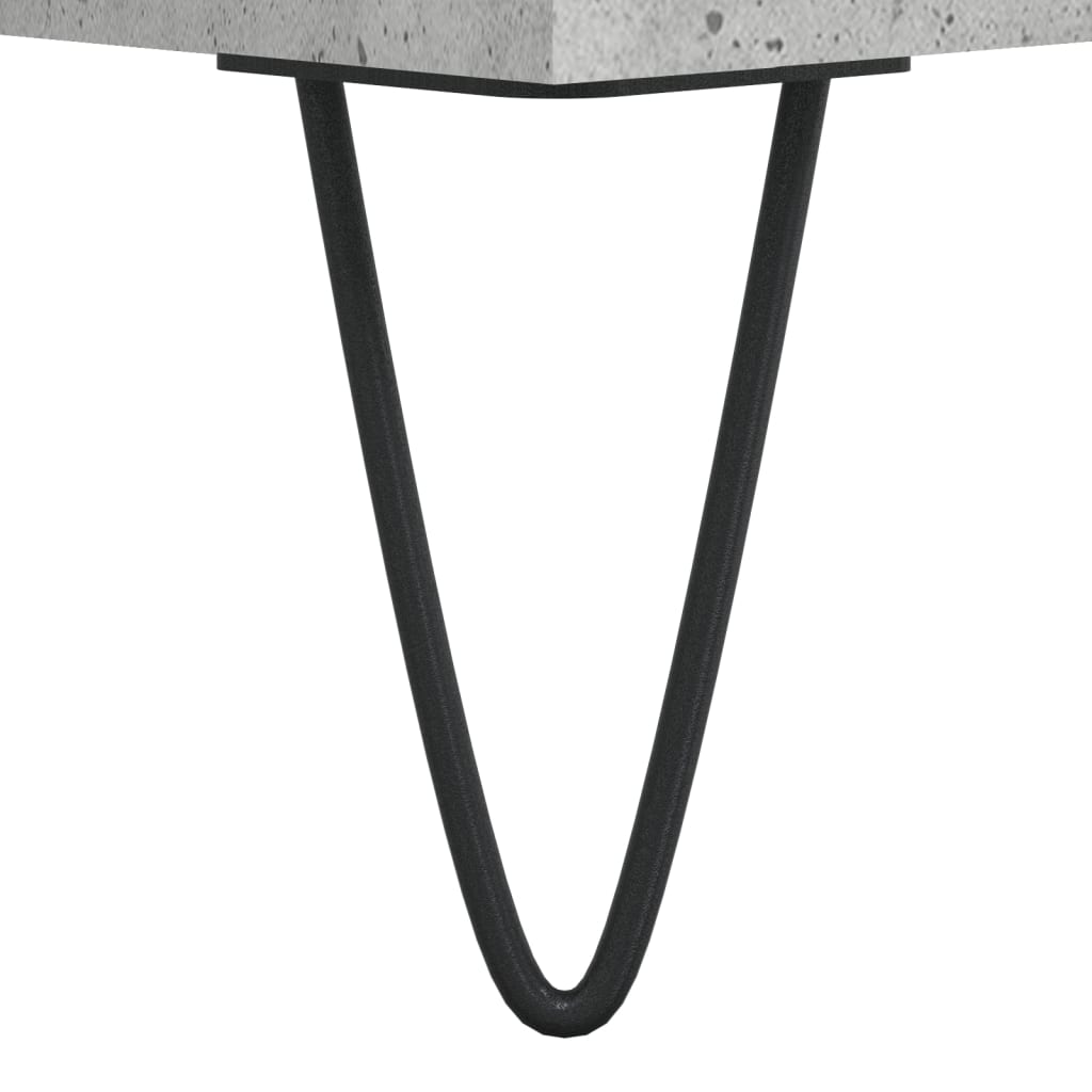 Servanta, gri beton, 69,5x34x90 cm, lemn compozit — imaginea 11