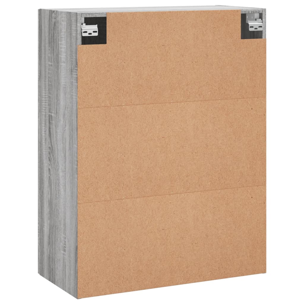 Dulap montat pe perete, gri sonoma, 69,5x34x90 cm — imaginea 9